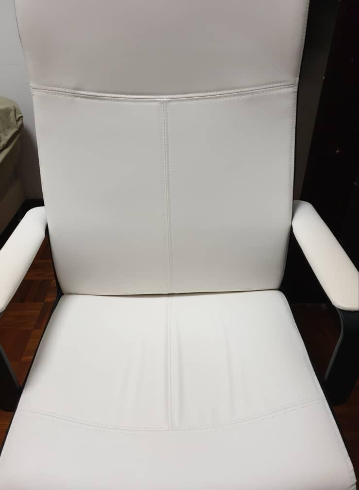 IKEA MILLBERGET Swivel chair Kimstad white, Furniture & Home Living