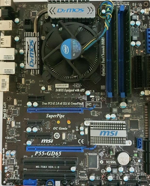 Intel i7 860 2.8Ghz with MSI P55 GD65 Motherboard