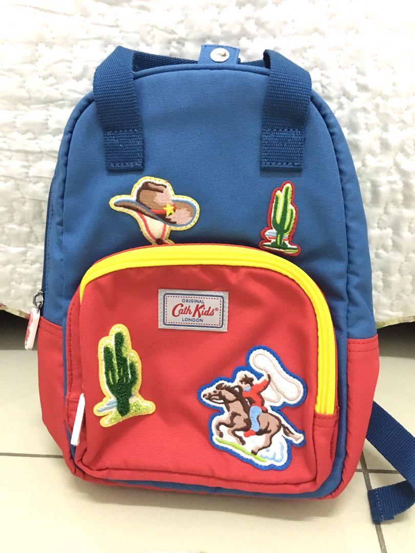 Medium Backpack Novelty Cowboy Cath 