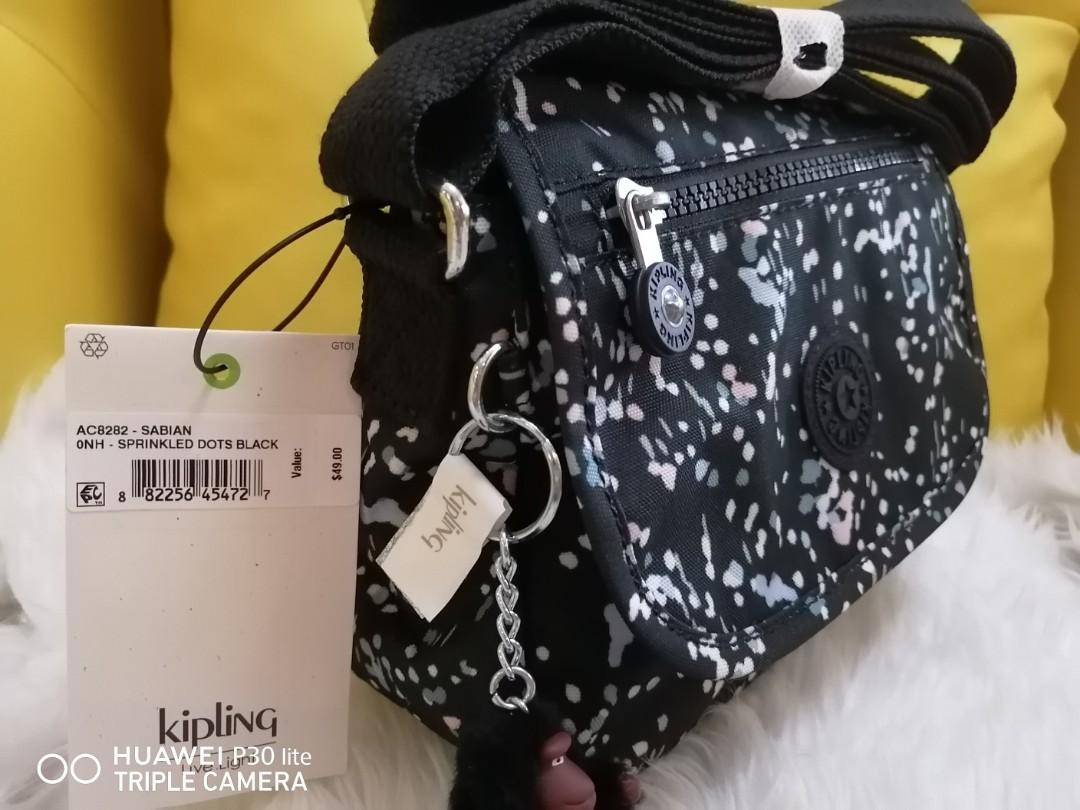 kipling sprinkled dots blue