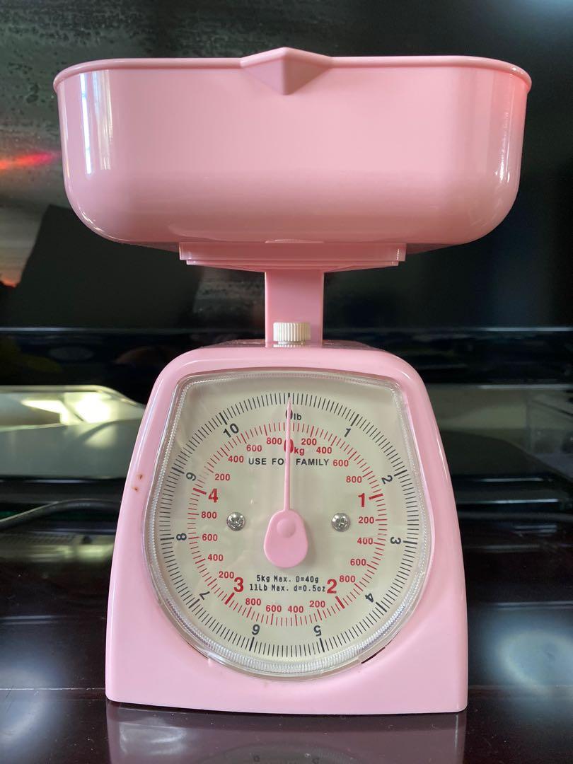 Kitchen scale 5kg (pink), Furniture & Home Living, Bathroom & Kitchen