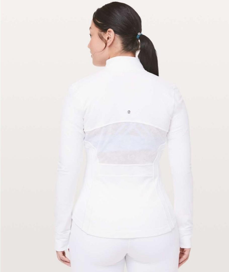 Lululemon Define Jacket SE Flocked White Sz 10