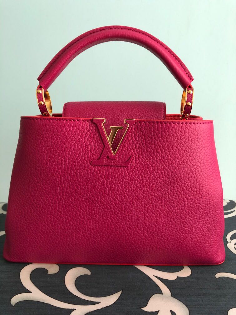 Louis Vuitton Capucines Handbag Sequins BB Pink 3531901