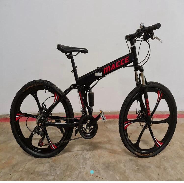 MACCE 24” Foldable Mountain Bike, Sports Equipment, Bicycles & Parts ...
