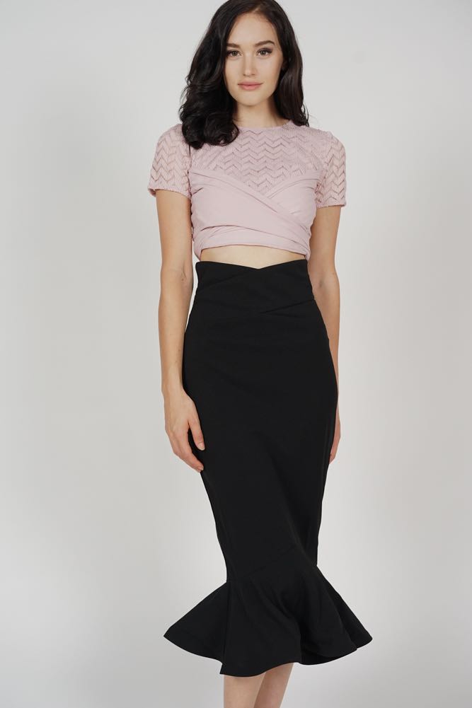Flounce shop fishtail skirt