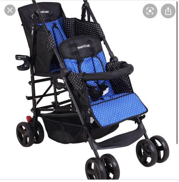 Merricart double stroller Babies Kids Going Out Strollers on