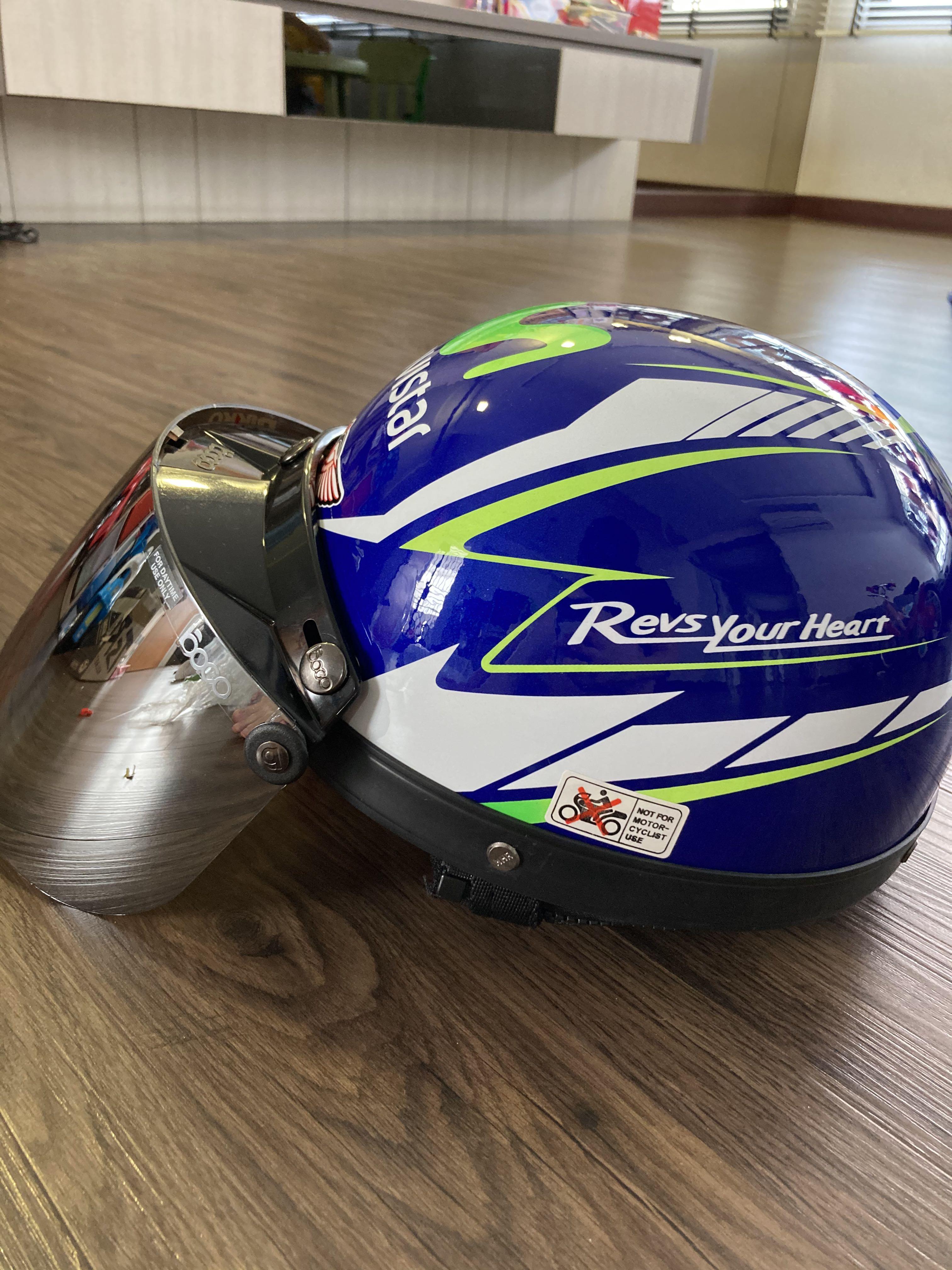 Mhr Half Cap Helmet, Motorcycles 