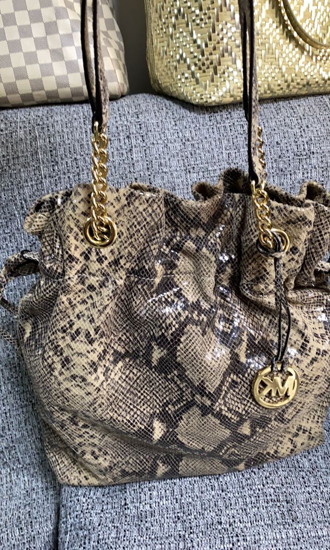 Mk hotsell snakeskin bag