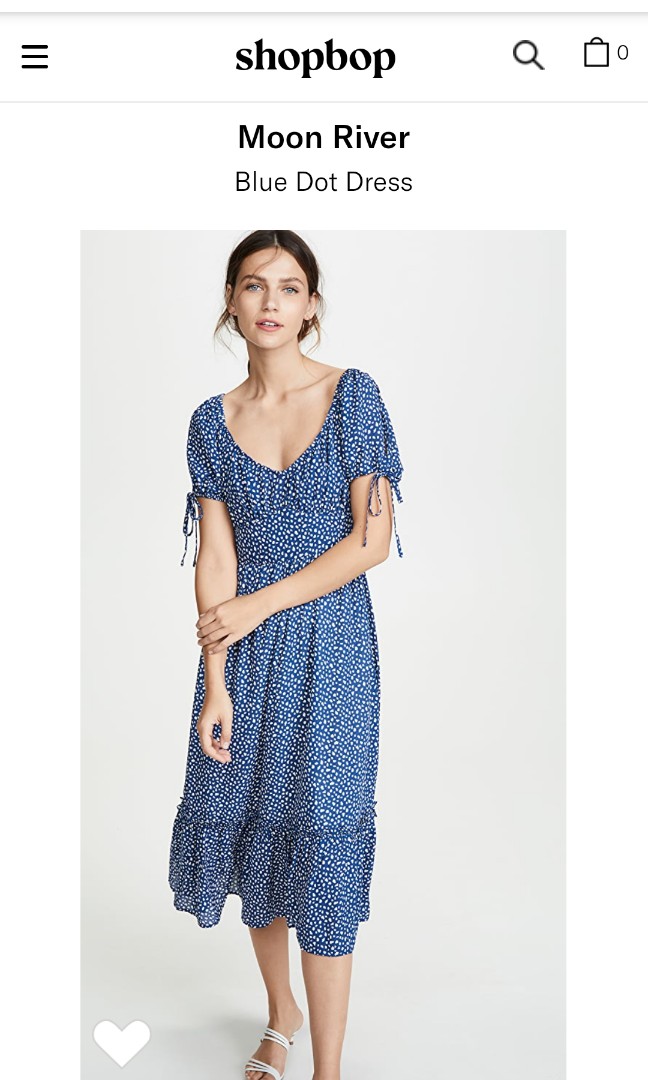 Moon River blue dot dress Women s Fashion Dresses Sets