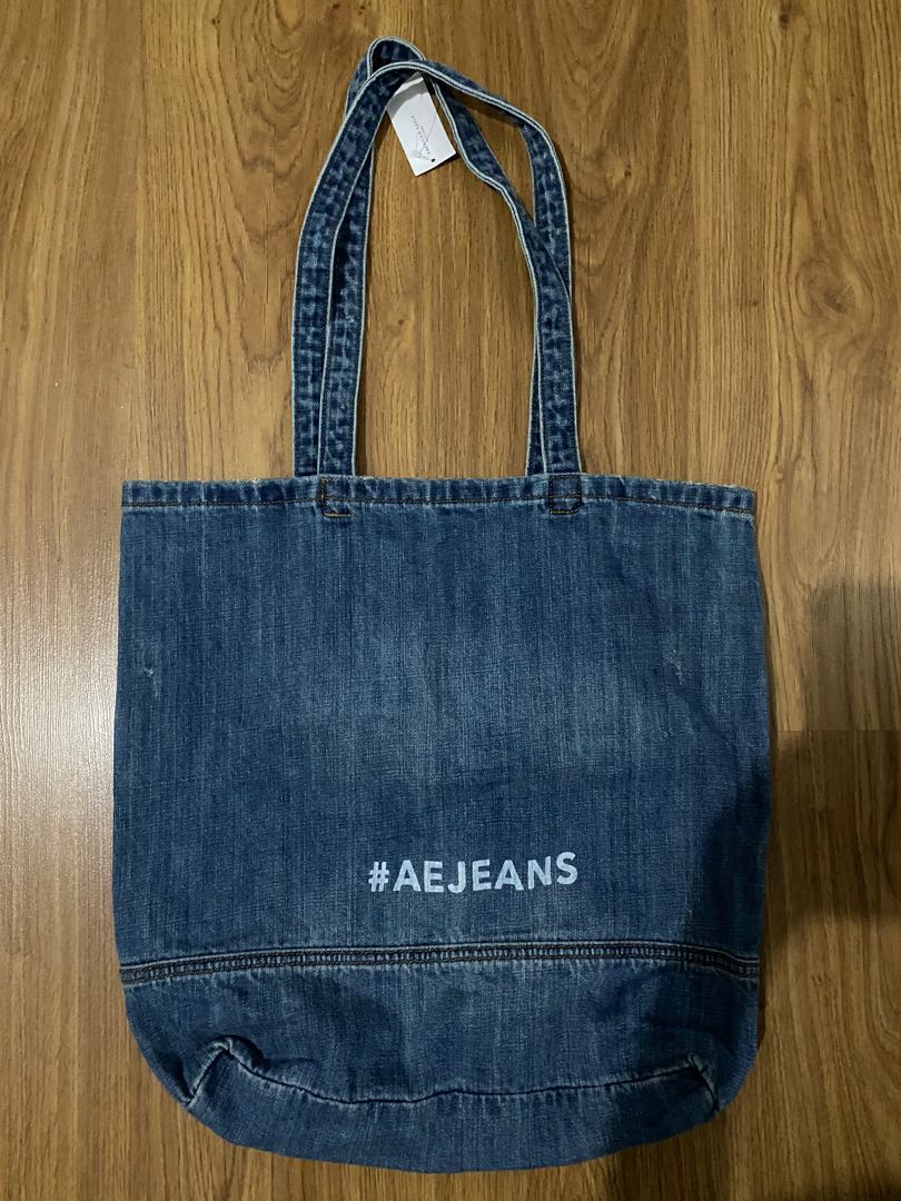 American eagle denim tote bag store