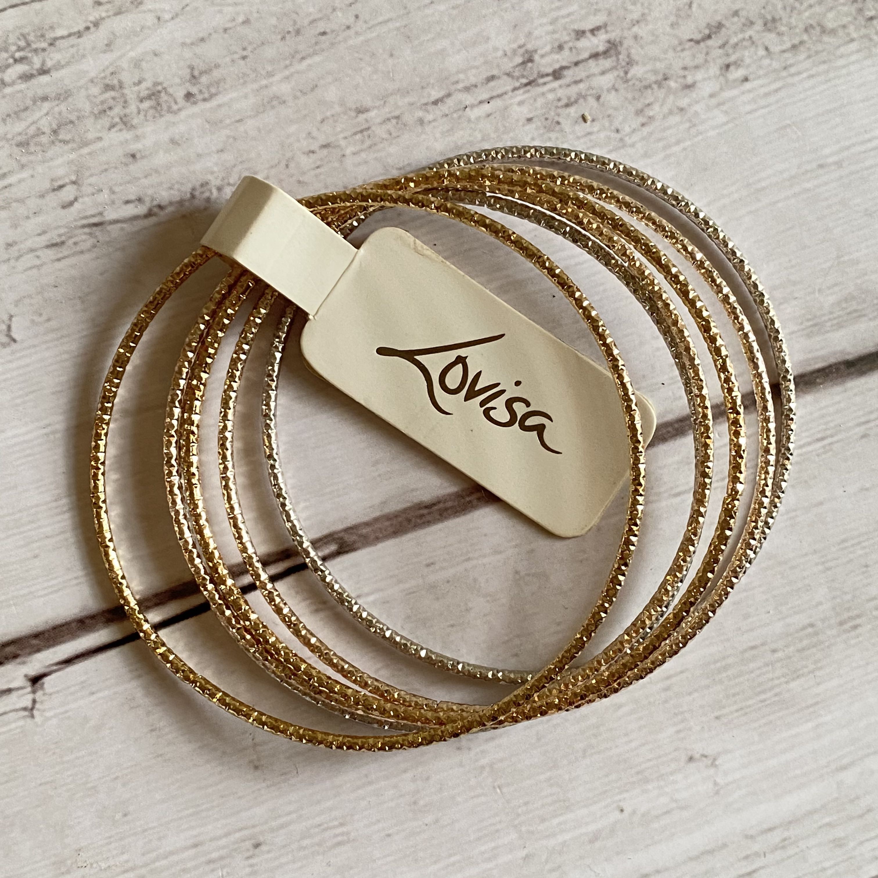 NEW LOVISA gold bangles bracelet