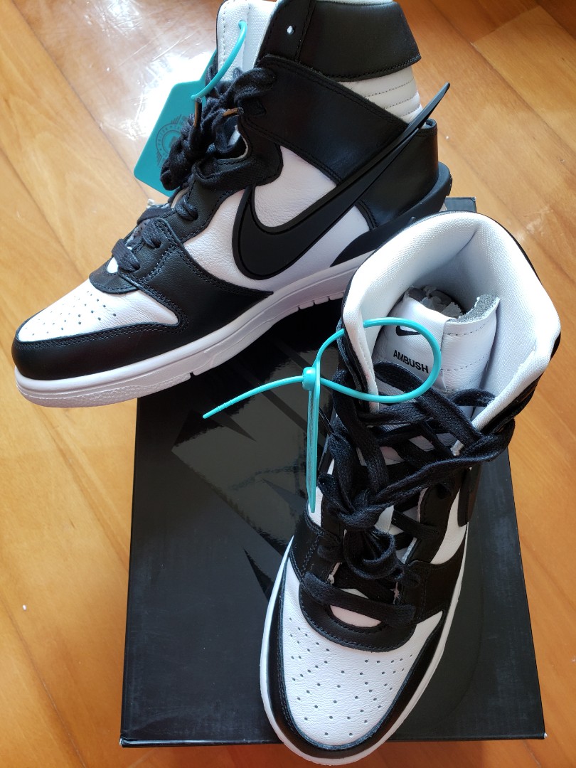 Nike Dunk High Ambush Black White, 男裝, 鞋, 波鞋- Carousell