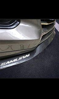 Original SAMURAI Carbon Rubber Skirt 3M 2.5 Meter Universal Car Bumper Protector Strip Lips