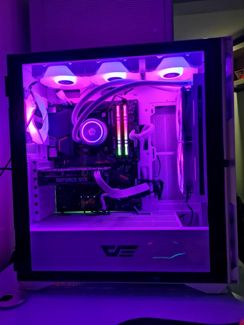 PC White / Gaming Desktop / White Build / Gaming Computer, Computers