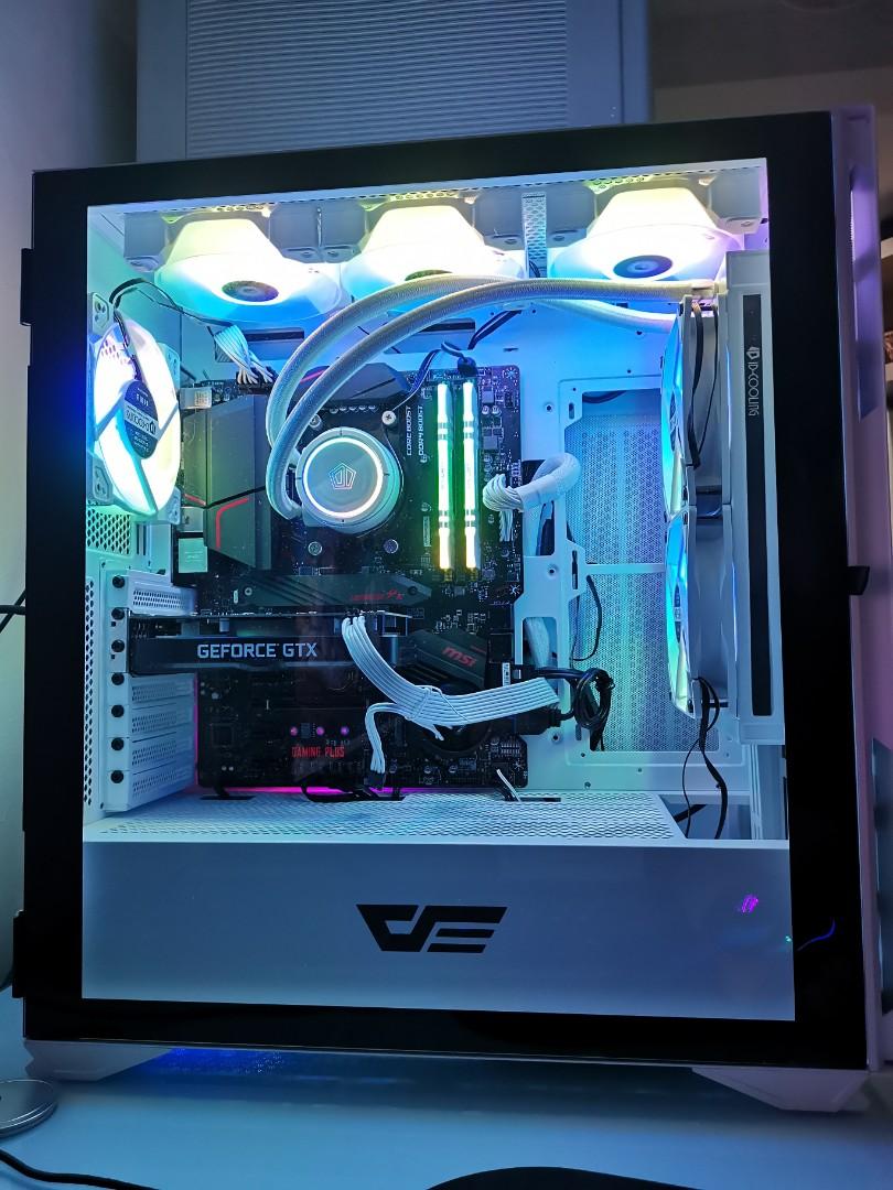 PC White / Gaming Desktop / White Build / Gaming Computer, Computers