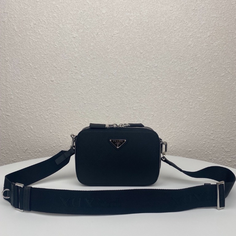 Prada Brique Saffiano Leather Cross Body Bag