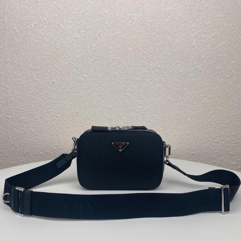 Prada brique saffiano leather crossbody hot sale bag
