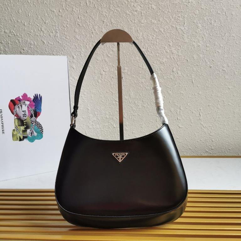Prada cleo brushed leather shoulder bag price best sale