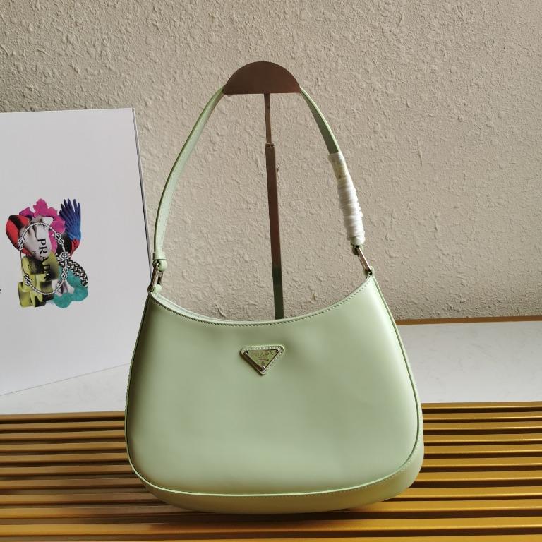 Prada Cleo brushed leather shoulder bag Women s Fashion Bags