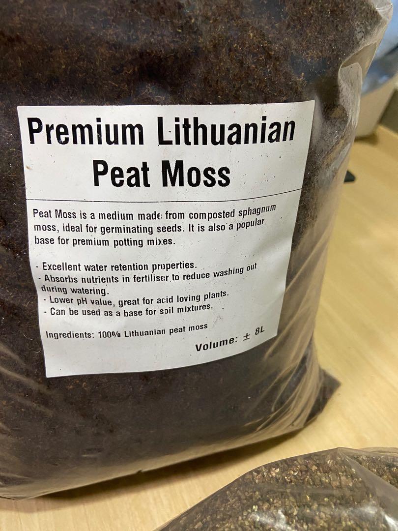 Premium Lithuanian Peat Moss + vermiculite, Furniture & Home Living