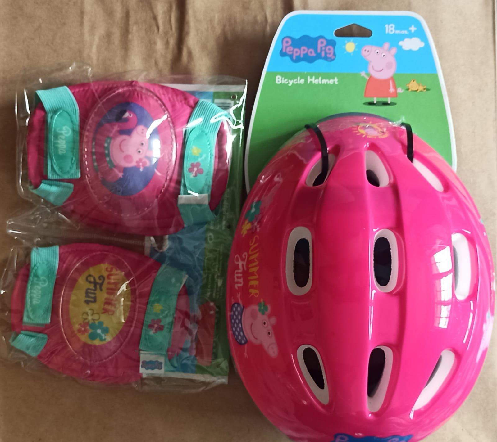 Peppa pig helmet shop and pads