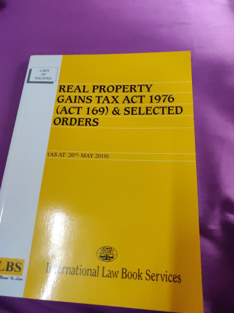 Real Property Gain Tax 1976 2019 Textbooks On Carousell