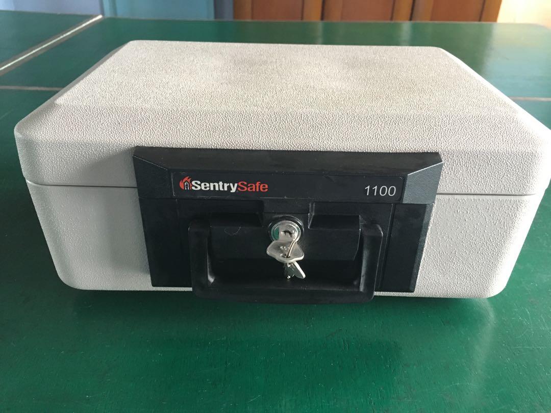 Sentry Safe 1100 Fireproof Safe Box Furniture Home Living Security Locks Safe On Carousell