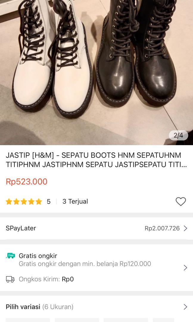 Harga discount boots h&m