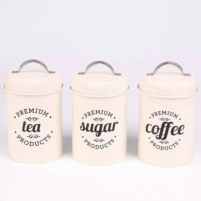 SET OF 3 SUGAR/COFFEE/TEA CANISTER, Furniture & Home Living ...
