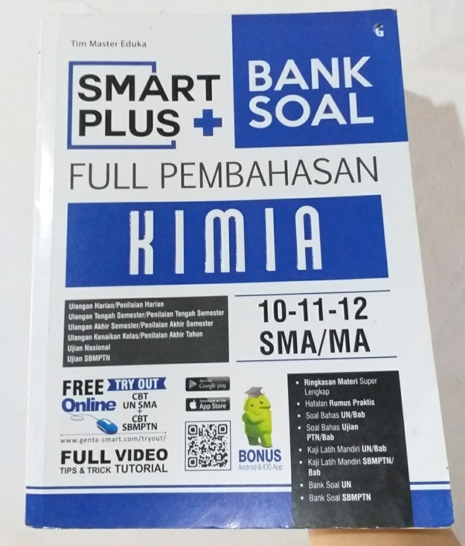 Smart Plus Bank Soal Kimia Sma Buku Alat Tulis Buku Di Carousell