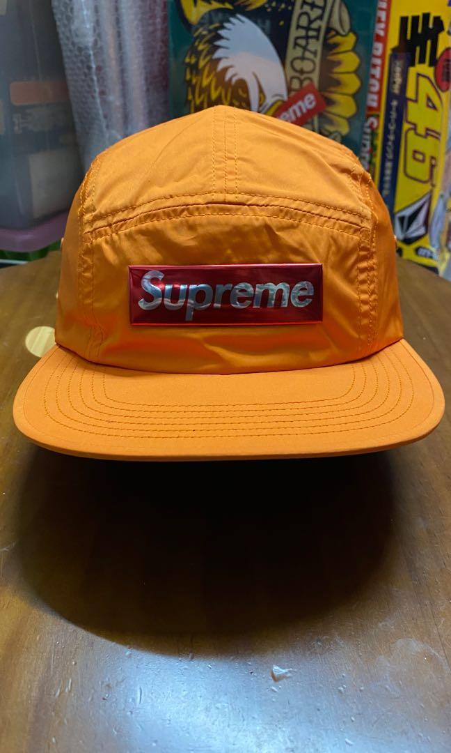 Supreme liquid metal logo camp on sale cap