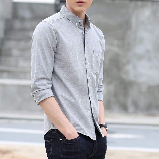 Gray long sleeve outfit outlet