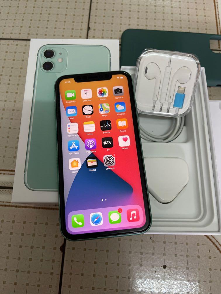 Used Iphone 11 Green 128gb Fullset Mobile Phones Tablets Iphone Iphone 11 Series On Carousell