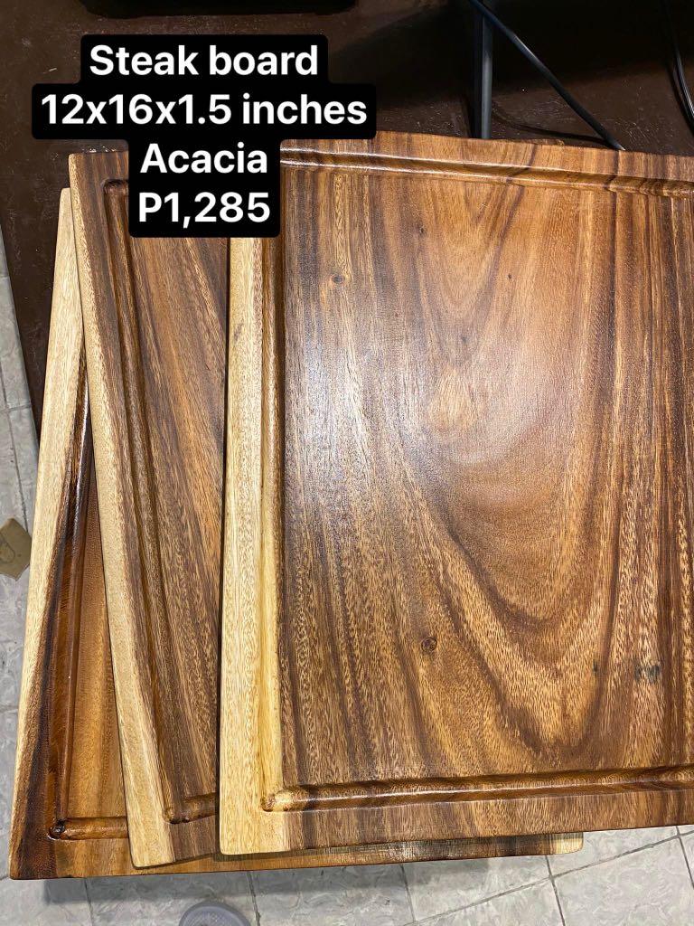 Wooden chopping board (Acacia) (Category: Cookware & Accessories) located in Pateros City. Submitted by waiteetee (Listing ID 1078931689, Image 2). Description: .