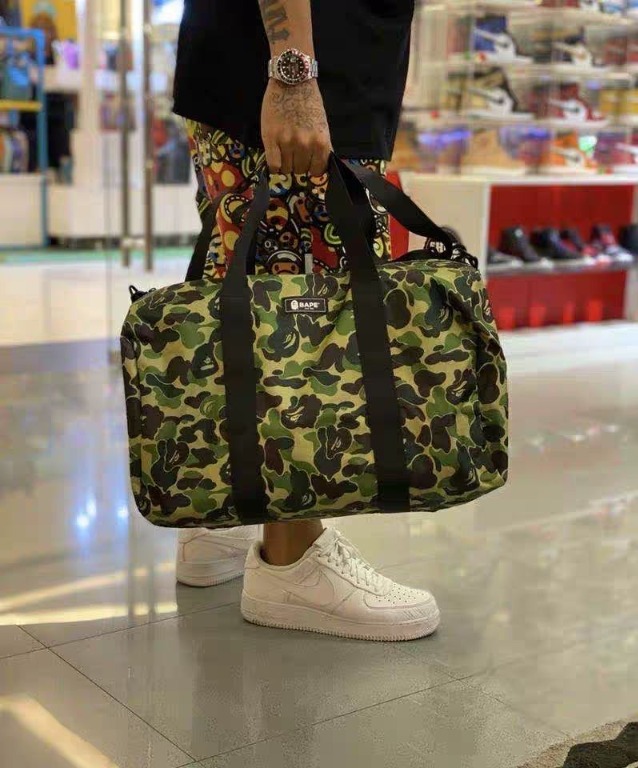 A bathing ape duffle bag on sale