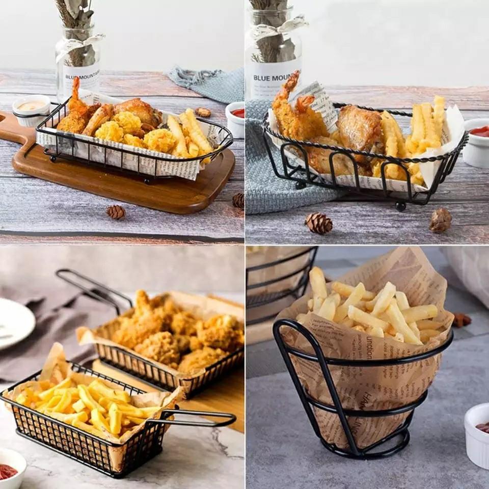 1pc French Fries With Sauce Cup, Snack Holder, Plastic Portable
