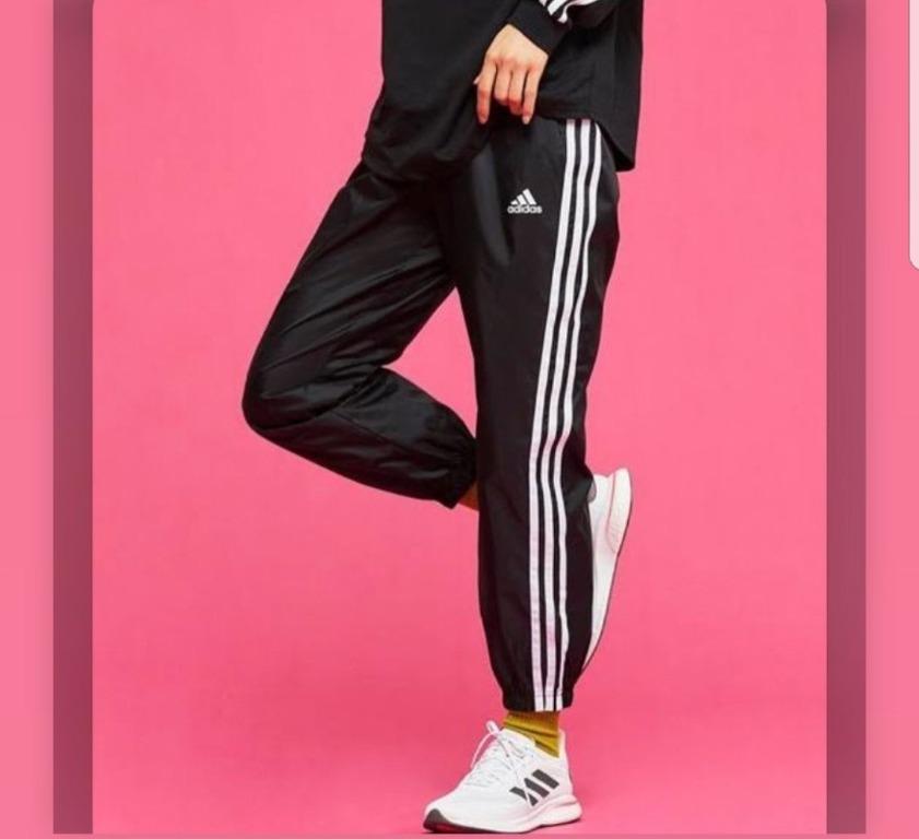 Adidas 3 Stripes Wind Pants Womens, Women's Fashion, Jeans on Carousell