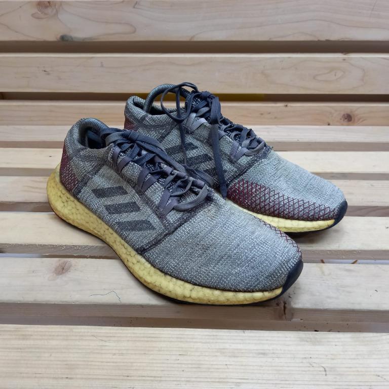 Adidas Pure Boost Go AH2323 Gray Black For Men Fesyen Pria Sepatu Sneakers di Carousell
