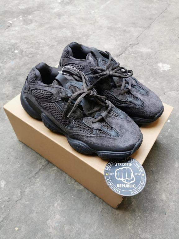 Adidas Yeezy 500 Utility Black, Men'S Fashion, Footwear, Sneakers On  Carousell