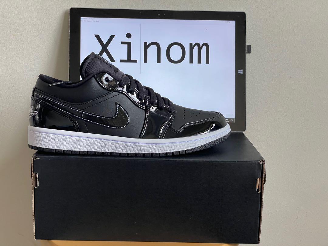 Air jordan 1 hotsell all black low