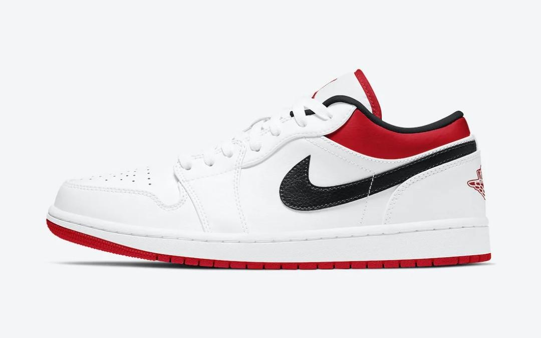 Air Jordan 1 low White Red Classic Bulls Men s Fashion Footwear
