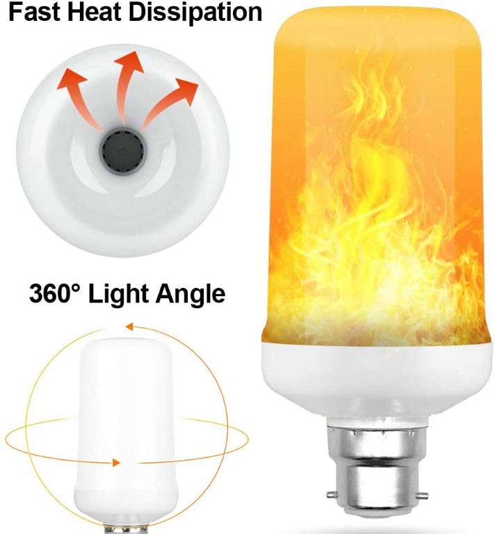 anduckuk led flame light bulb furniture home decor lighting supplies on carousell