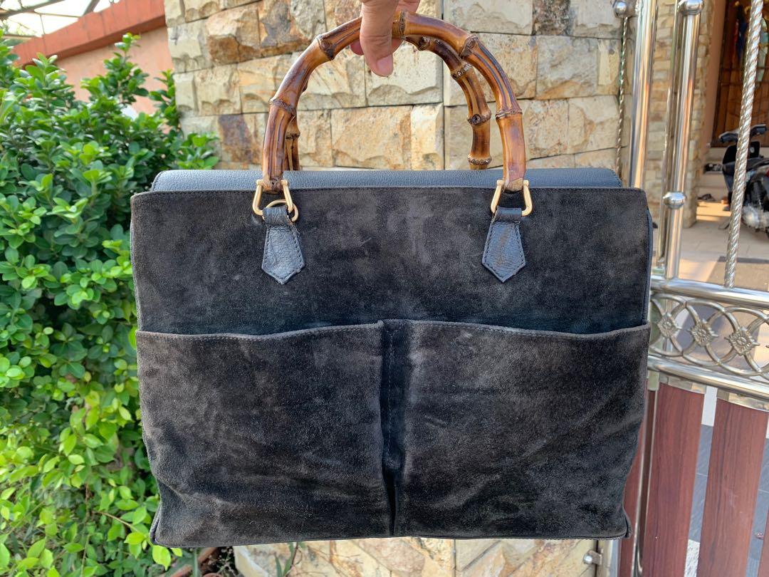 Gucci hotsell suede tote