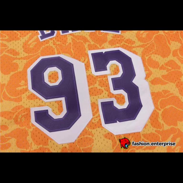 BAPE x Mitchell & Ness Lakers ABC Basketball Swingman Jersey