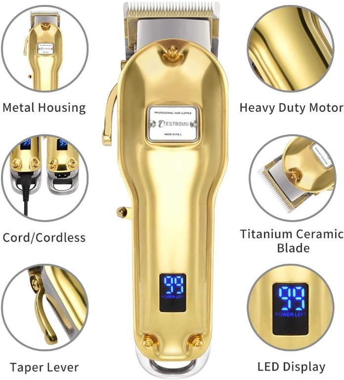 BESTBOMG Hair Clippers for Men Professional, 6000RPM Cordless Hair