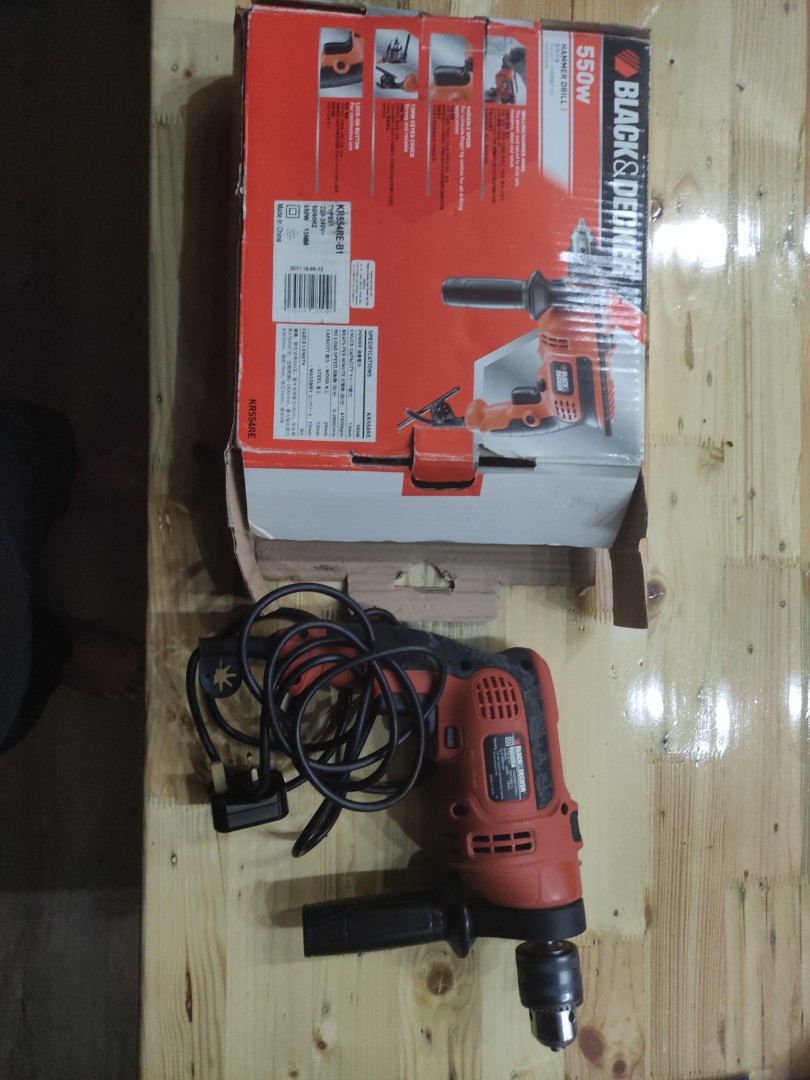Black decker on sale drill 550w