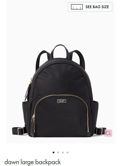 BN Authentic Kate Spade Dawn Large Backpack Classic Black Women s Fashion Bags Wallets Cross body Bags on Carousell