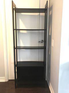 Bookshelf - 5 shelves, dark brown, FREE