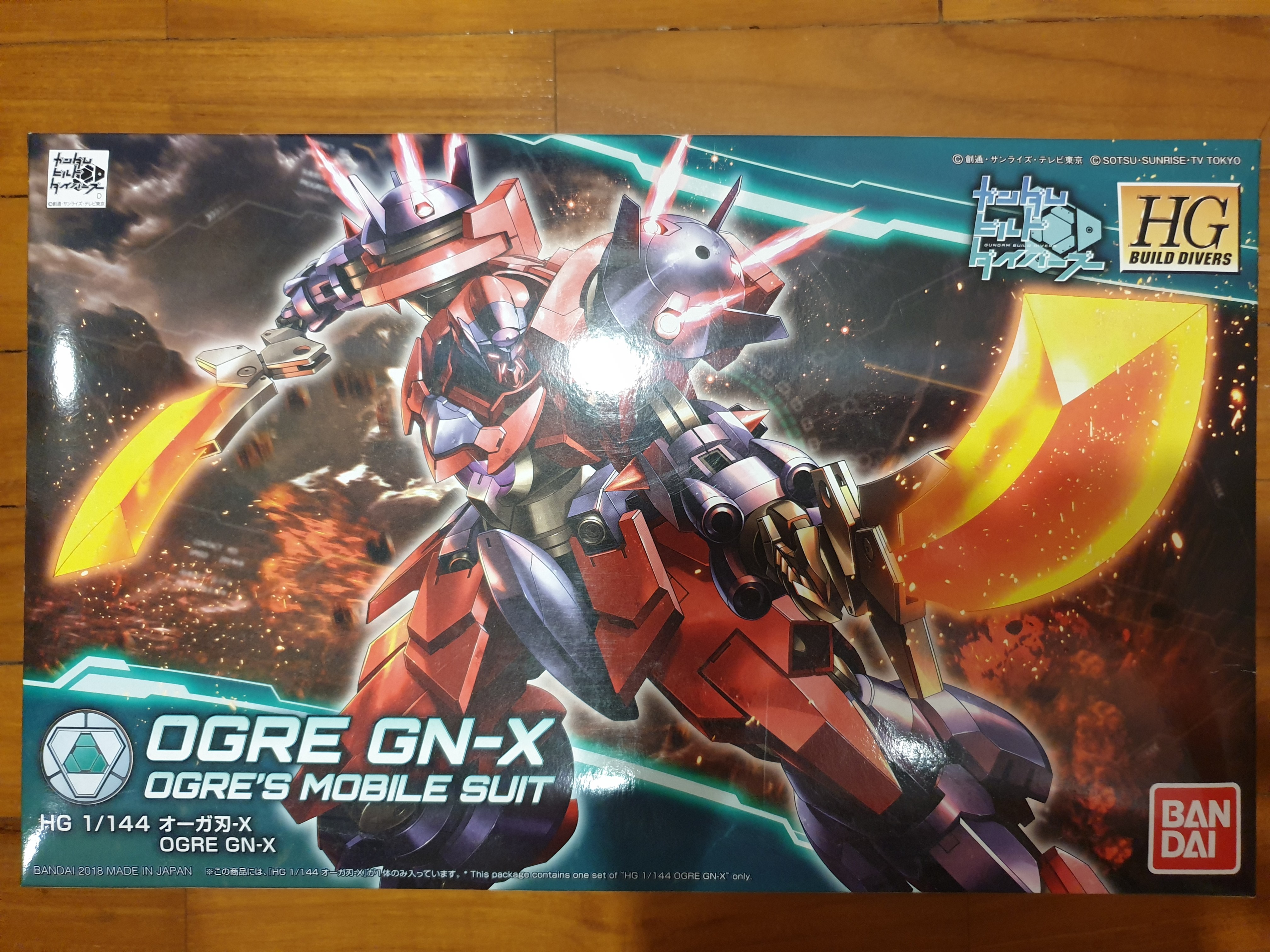 Bandai HG Gundam Build Divers 005 Ogre GN-X 1/144 Scale Kit Japan 