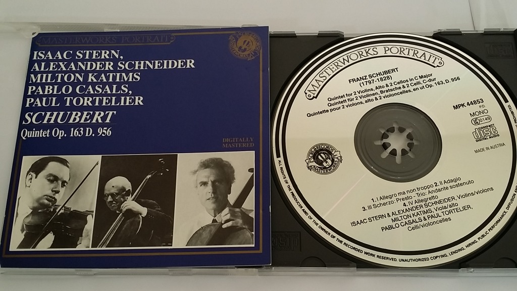 CBS Masterworks Alexander Schneider Isaac Stern Milton Katims